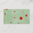 Recherche de cerise rouge cartes visite Vintage
