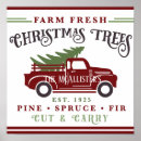 Recherche de arbre noël vintage posters Camion rouge