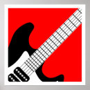 Recherche de guitare posters Noir et blanc
