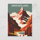 Recherche de ski suisse cartes postales Station de ski