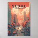 Recherche de séoul posters Voyage vintage rétro