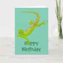 Recherche de lézard vœux cartes Dessin animé