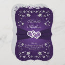 Recherche de purple floral invitations Moderne