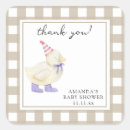 Recherche de baby shower de canard autocollants Aquarelle
