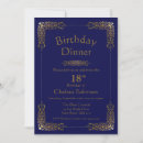 Recherche de le dîner invitations Bleu