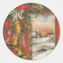 Recherche de cloches de noël autocollants Vintage