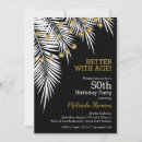Recherche de black and gold 50th anniversaire invitations Élégant