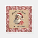 Recherche de père noël vintage serviettes Rétro