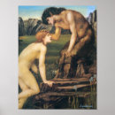 Recherche de psyche posters Burne jones