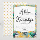 Recherche de anniversaire polynésien cartes invitations Luau