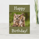 Recherche de hibou anniversaire cartes Salutation
