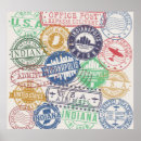 Recherche de timbre vintage posters Illustration