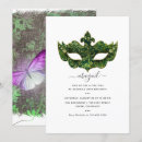 Recherche de de mardi gras anniversaire invitations Vert