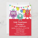 Recherche de monstre de garçons Fête d'anniversaire pour enfants