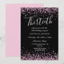 Recherche de 30ème partie invitations Noir