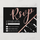 Recherche de rsvp moderne cartes postales Noir et blanc