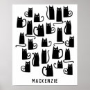 Recherche de chat noir et blanc posters Minou