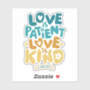 Recherche de amour patient autocollants Chrétien