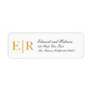 Recherche de gold calligraphy étiquettes adresse retour Simple