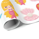 Recherche de motif de sirène papier cadeau Jeune fille