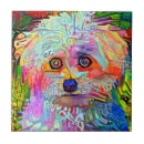 Recherche de peinture portrait carreaux Dog