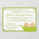 Recherche de cosse de pois invitations Jumeaux