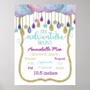 Recherche de naissance bébé posters Aquarelle