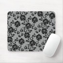Recherche de dentelle tapis souris Noir et blanc