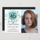 Recherche de cool 16ans anniversaire invitations Élégant