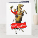 Recherche de cowboy vintage vœux cartes Cheval