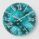 Recherche de motif turquoise horloges Diamants