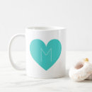 Recherche de coeur turquoise tasses Girly