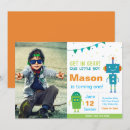 Recherche de robot bleu invitations Fête