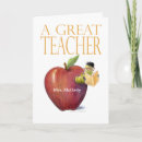 Recherche de grande pomme vœux cartes Professeur