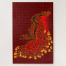 Recherche de dragon rouge puzzles Flamme