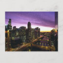 Recherche de horizon de chicago cartes postales Ville