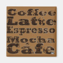 Recherche de boissons chaudes magnets Grains de café
