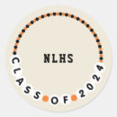 Recherche de noir orange autocollants Diplômé