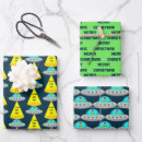 Recherche de soucoupe papier cadeau Alien