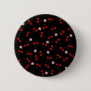Recherche de cerise rouge badges Motif de cerise