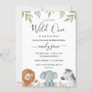 Recherche de safari animal baby shower invitations Mignonne