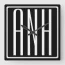 Recherche de minimal horloges Noir et blanc