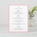 Recherche de rose mariage menus Mariée