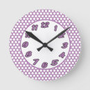 Recherche de pois violet horloges Rétro