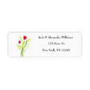 Recherche de poppies étiquettes adresse retour Couple