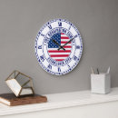 Recherche de drapeau américain rond horloges Rayures