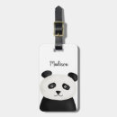 Recherche de panda mignon bagages étiquettes animal