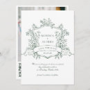 Recherche de sage green wedding save the dates Vintage