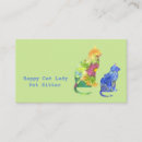 Recherche de chat heureux cartes visite Chats