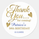 Recherche de 50th birthday party autocollants Typographie